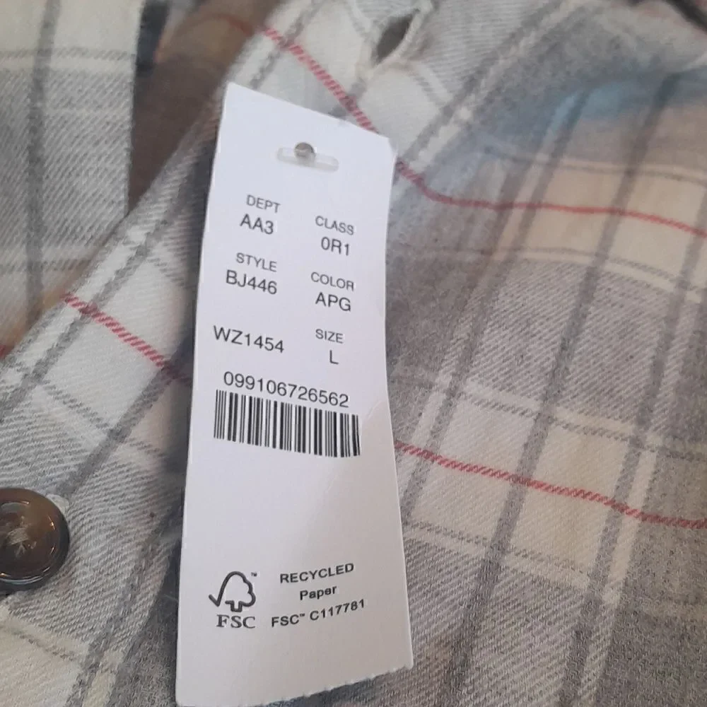 J. Crew Twill Shirt...New...L.